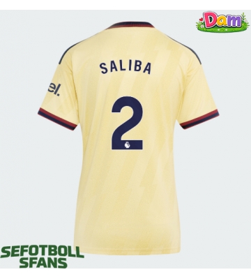 Arsenal William Saliba #2 Tredje Tröja Kvinnor 2026-27 Kortärmad